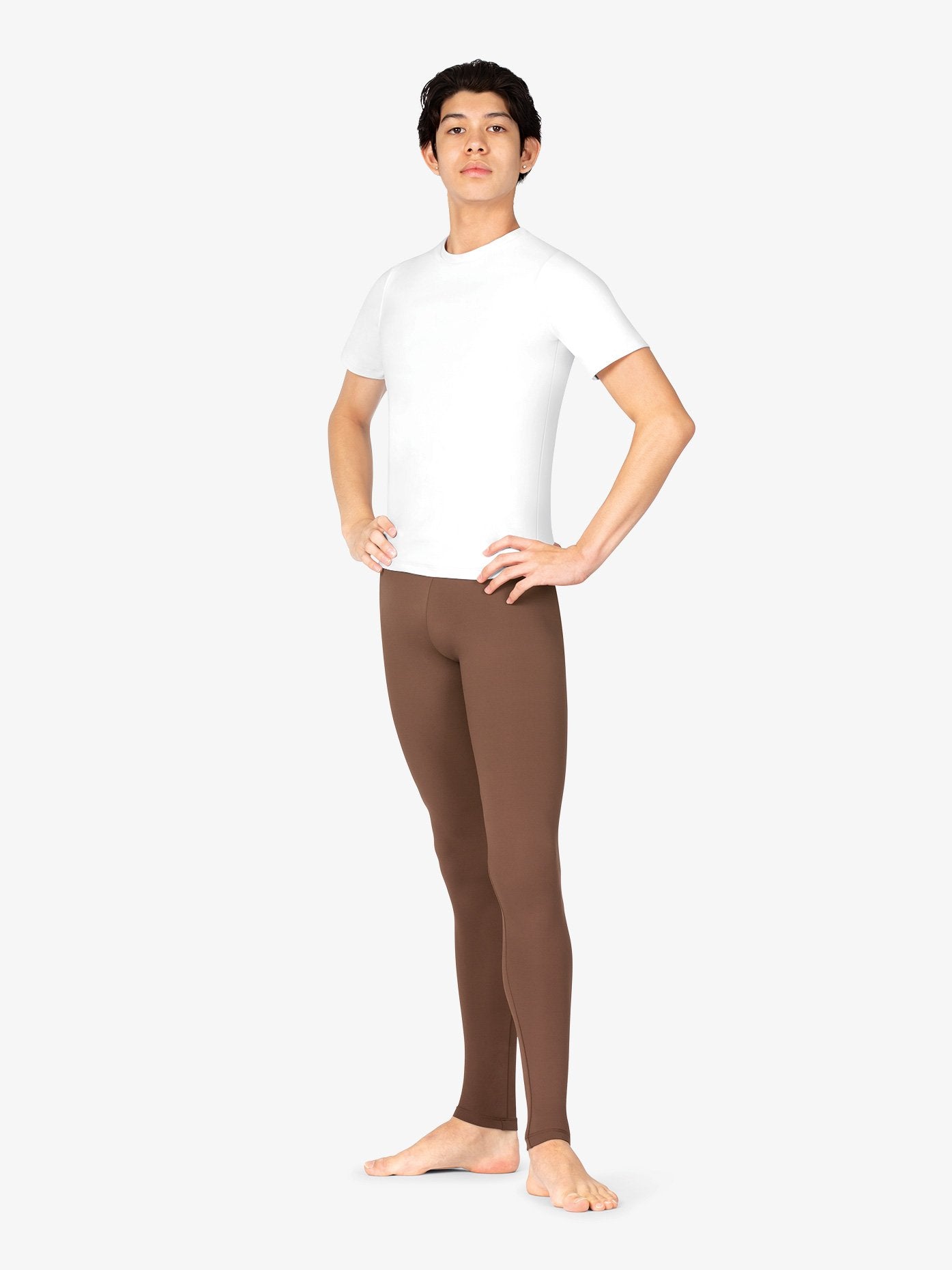 Boys' Brown Ballet Leggings